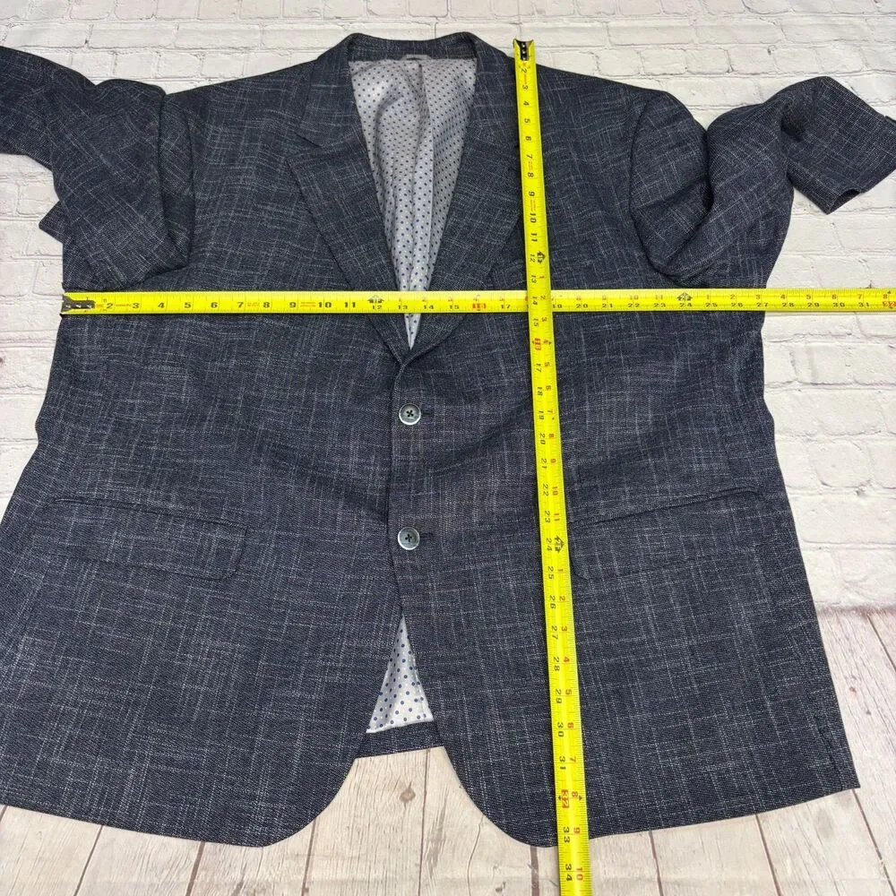 Oak Hill Men Blazer Jacket Size XXL 2XL 50R / 52R Polyester Blend C085 -26